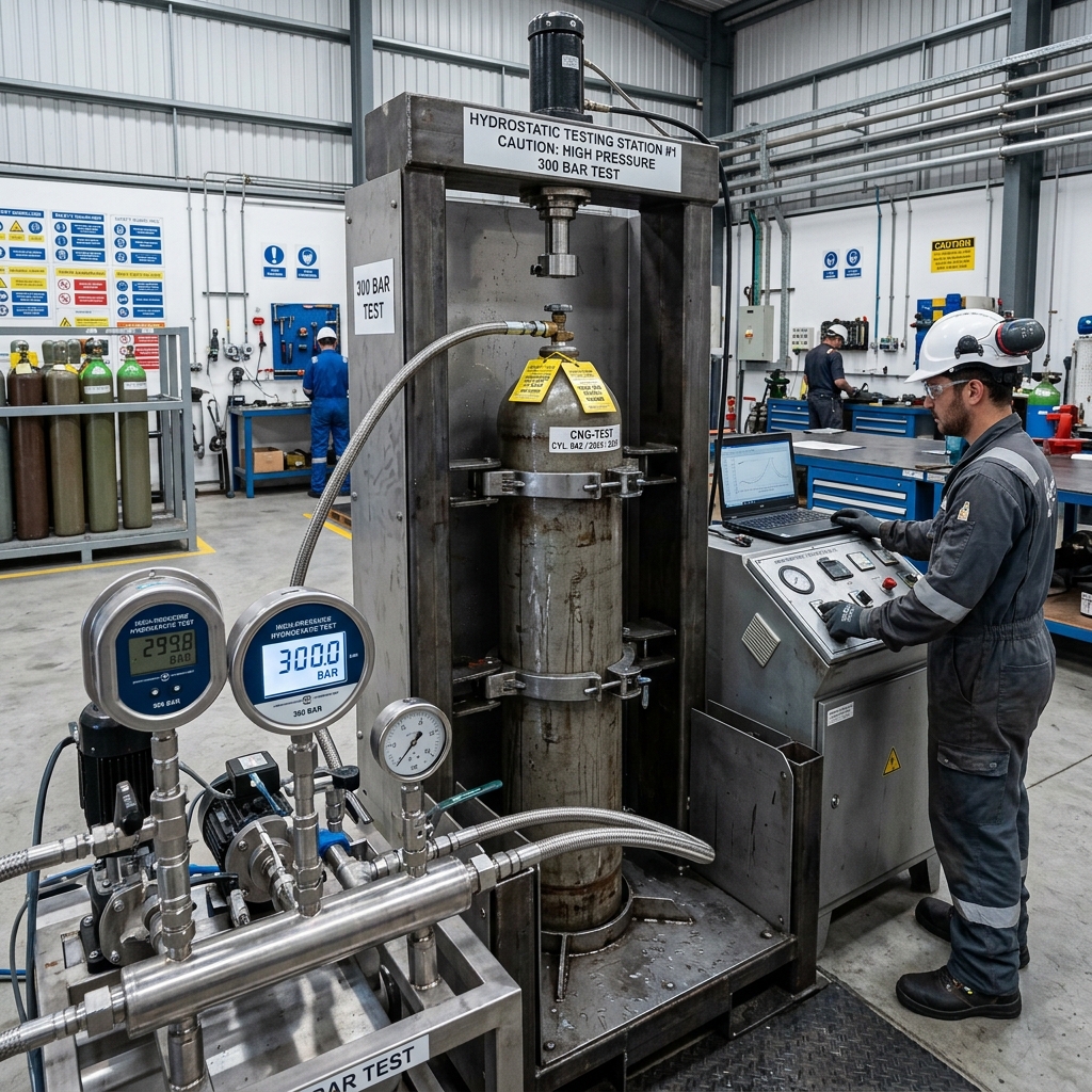 CNG Cylinder Hydro Testing Equipment